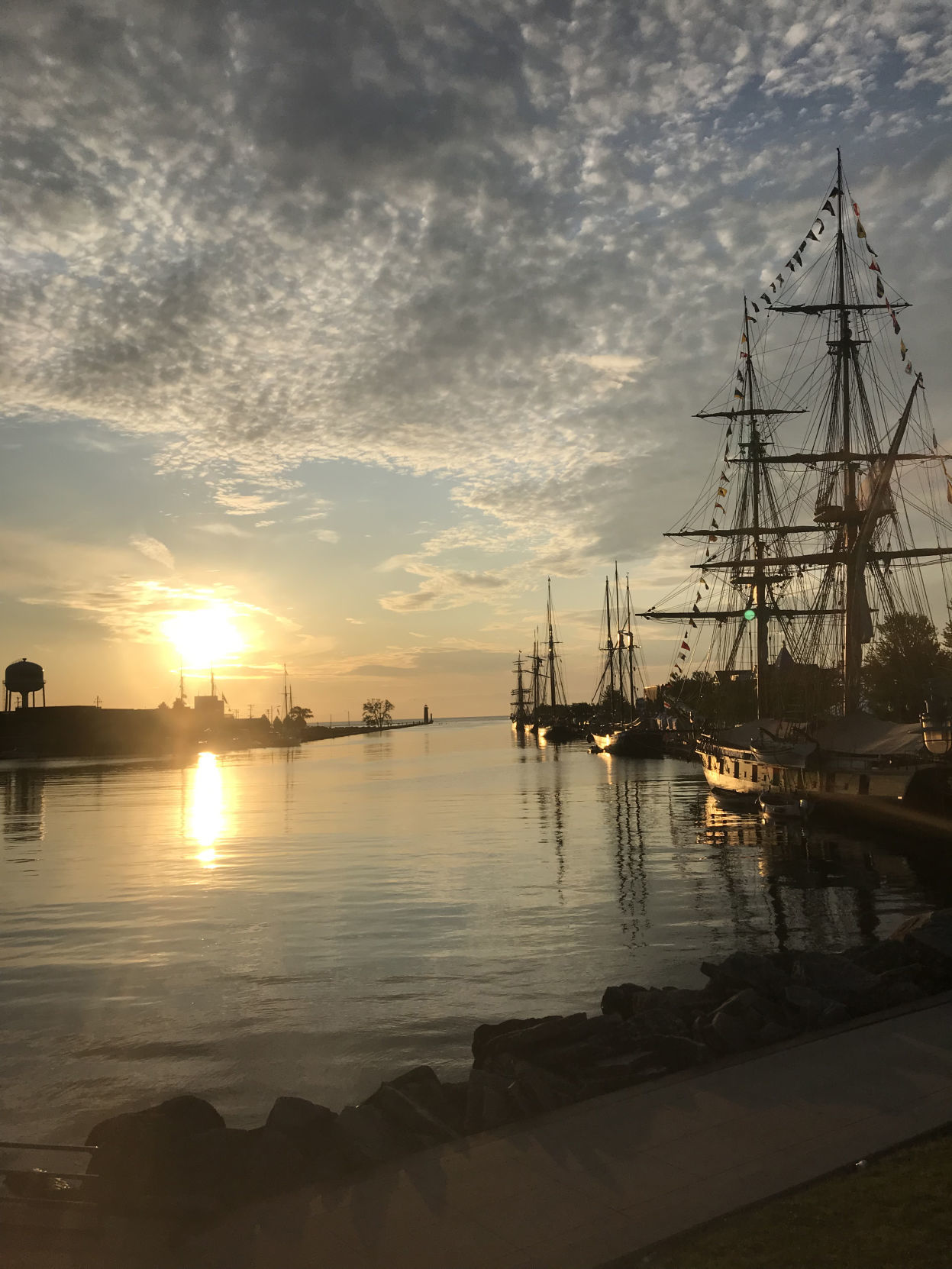 Cory Sorn: Tall ships at sunrise